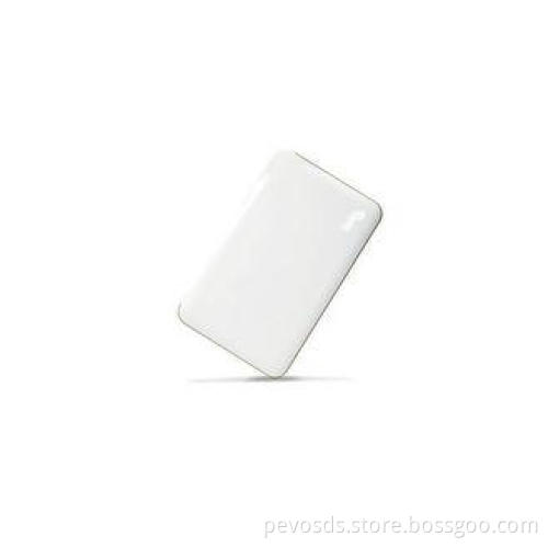 White Thin USB 5000mAh Li-polymer Power Bank , HTC One Port
